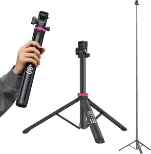 Ulanzi MT-89 �B�e�p ���C�g�X�^���h �B�e�p�X�^���h �O�r �A���~�� 38-200cm �N�C�b�N�V���[�t�� 180°��] 1/4�l�W�t�� 7�i�L�k�����O���C�g�X�^���h �ʐ^/�r�f�I�B�e/�X�^�W�I�Ɩ� 40wcob���C�g�c