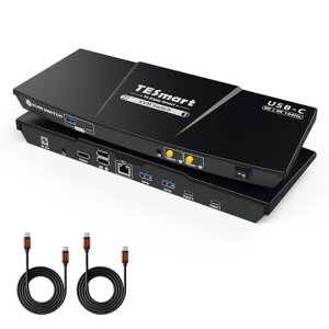TESmart8K@60Hz2����1�o��USB-CKVM�X�C�b�`2���j�^�[1PC�pUSB3.0PD�[�dKVM�ؑ֊�4K@120Hz/144HzEDID�@�\�M�K�r�b�gLAN�|�[�gL/R�I�[�f�B�I�|�[�g�z�b�g�L�[�ؑ�