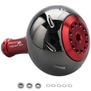 HEIGHTEN45mm�p���[���[���n���h���m�u4�F�V�}�m(Shimano)B�^�C�v�_�C��(Daiwa)L�T�C�Y�ʗpAuroraSeries(�u���b�N&���b�h)(HT13603)