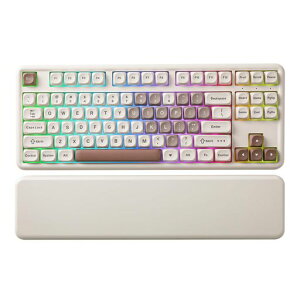 YUNZII B87 ���C�����X���J�j�J���L�[�{�[�h �Q�[�~���O�L�[�{�[�h BT5.0/2.4G/USB-C NKRO QMK/VIA�\�t�g�E�F�A�J�X�^�� MOA�L�[�L���b�v �K�X�P�b�g RGB ���X�g���X�g WIN/MAC�p (�u���E��,