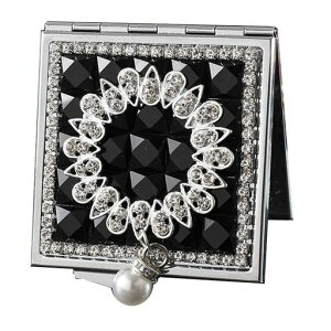 BESTOYARD手鏡コンパクトミラーキラキラ持ち運び化粧鏡小型おしゃれ化粧ミラー折りたたみ鏡女優ミラー小さい鏡ミニポケットミラー折りたたみミラー旅行化粧用ポーチ贈り物ギフトプレゼ…