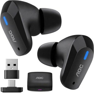 AOC ACT3512 �Q�[�~���O�C���z�� ���C�����X Bluetooth��2.4G 2�䓯�������ڑ�/AI�`���[�j���O 4�}�C�N����/20ms�����̒���x��/�Տꊴ���ӂ��3D�T�E���h &�ʘb/LED�o�b�e���[ �f�B�X�v���C/�}���[�c