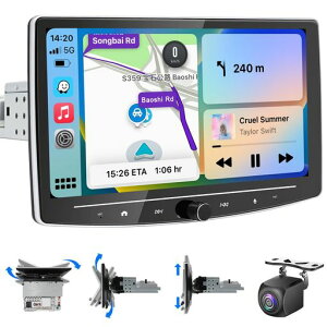 IYING�f�B�X�v���C�I�[�f�B�I10�C���`1din4G+64GAndroid�J�[�i�r���C�����XCarPlay&AndroidAuto�Ή��~���[�����OWiFi��YouTube���g�p�\2��ʕ\��/�p�x�������ʈ�̌^