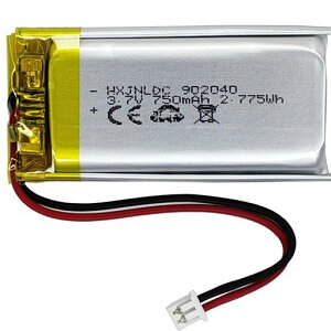 DC3.7V750mAh902040�[�d�\���`�E���|���}�[�d�rforDIY3.7-5V�d�q���i�A����2���d�r����������