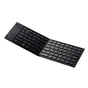 �G���R��(ELECOM)�L�[�{�[�hBluetooth�܂肽���݃}���`�y�A�����O�u���b�NTK-FLP01BK