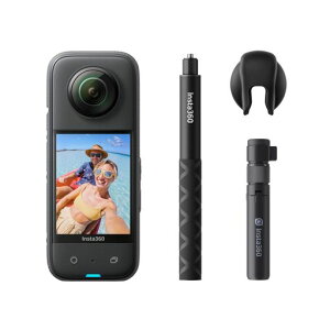 Insta360 X3 | �V�^1/2�C���`48MP�Z���T�[ IPX8�h�� 5.7K360�x���� 72MP360�x�ʐ^ ��u���␳ �A�N�e�B�uHDR 4K��l�̎��_ 60fps���B�� 360�x�����ێ� AI�ҏW ��������2.0 ������ �A�N�V�����J��