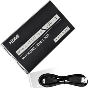 BotthHealth �L���v�`���[�{�[�h 4K 60FPS �p�X�X���[ USB3.0 HDMI �r�f�I �Q�[���L���v�`���[ 1080P �t��HD Switch�ɍœK PS4/PS5/Xbox/OBS/Zoom�Ή� �h���C�o�[�s�v ��ʋ��L �Q�[���^��