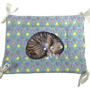 JOYFUSIONペットマットケージ用猫ベッドキャットタワー四隅紐付き落ちない洗えるキャットタワー洗えるあったかペットベッド(ライトブルー)