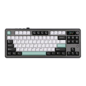 MechLandsAjazzAK87087�L�[�K�X�P�b�g�}�E���g���C�����X�Q�[�~���O�L�[�{�[�h�A�X�N���[��&�m�u�t���ABT5.0/2.4GHz/USB-C���J�j�J���L�[�{�[�h�A5�w�p�b�h�A�t���b�N�X�J�b�gPCB�ANKRO�t���AWin/Mac�p
