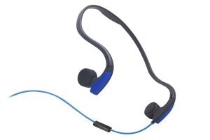 Sumeber骨伝導イヤホンこつでんどう骨伝導イヤホン有線防汗スポーツイヤホンヘッドホン防汗防滴耳フリー自転車に最適(青)