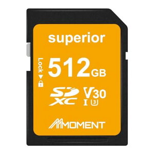 MMOMENT SD�J�[�h 512GB �������[�J�[�h 4K����Ή� / �f�W�^���J����/��჌�t / V30 / Class10 / UHS-I / U3�y�ő�Ǎ�95MB/s�z