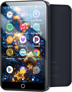 MECHEN160GBMP3�v���[���[4�C���`Android13mp3�v���[���[���@�\���y�v���[���[�f�W�^���I�[�f�B�I�v���[���[����Đ��EFM���W�I�E2.4GHz/5GHzWiFi�EBluetooth5.0�A�v���C���X�g�[���\