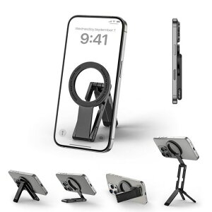 Ulanzi MA60 �X�}�z�O�r �~�j�O�r magsafe�ɑΉ� ���B��_ �X�}�z�X�^���h �~�j�g�уX�^���h �g�у����O �X�}�z�O���b�v ���^�y�� ���@�\�p�x�����\ ���u��/�c�u�� �܂肽���ݎ� ���ʃ}�O�l�c