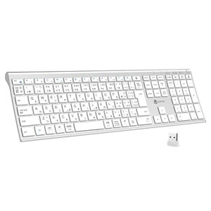 iClever ���C�����X�L�[�{�[�h �e���L�[�t�� �t���T�C�Y Bluetooth�E2.4GHz JIS�z�� Type-C�[�d DK03 ��