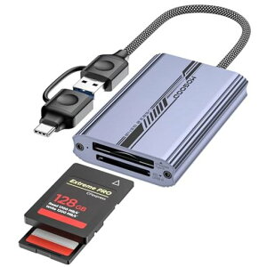 MOGOODCFExpressTypeB&SD4.02ソケットカードリーダ、USBA/CからTypeBCFExpressアダプタ、USB3.2Gen210GbpsCFexpress