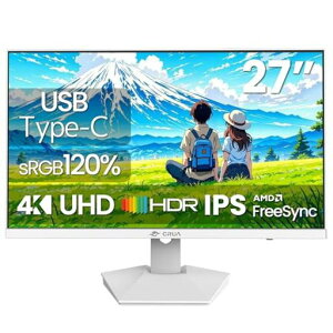 �yUSBType-C�t���zCRUA27�C���`4K���j�^�[UHD3840x2160�Q�[�~���O���j�^�[IPS�p�l��60Hz�f�B�X�v���CsRGB120%/AMDFreesync�Ή�/HDMI2.0&DP1.2/