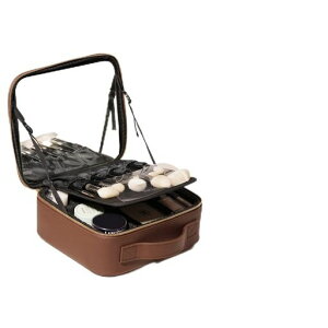 Rownyeonメイクボックス大容量プロ仕様鏡付き持ち運び化粧箱化粧ボックス人気ミラー付き化粧品収納ボックス仕切りメイクブラシ入れ付きトラベル用メイク道具収納メイクブラシケース付…