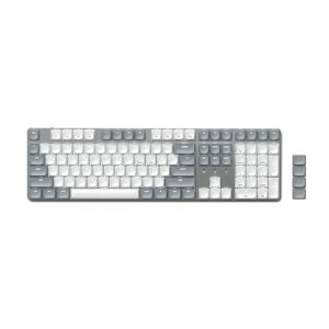 Satechi SM3 ���J�j�J���L�[�{�[�h�A�z���C�gLED�o�b�N���C�g&�e���L�[���� 108�L�[ �t���T�C�Y�AMac�����Windows�p �L��&Bluetooth�L�[�{�[�h - ���C�g�O���C/�z���C�g (US-QWERTY�z��)