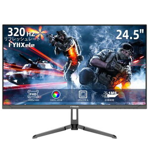 FYHXele���j�^�[24.5�C���`320Hz1080P�Q�[�~���O���j�^�[FHD�����IPS1ms����GTG100%sRGB16:9��ʔ�VESA�Ή����z���p�x���������X�s�[�J�[�f�B�X�v���C�T�|�[�g320hz
