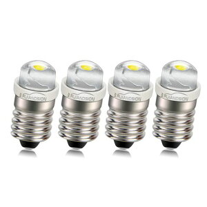 �y6000K���F/�ȃG�l�zRuiandsionE10LED�d��4�Z�b�g0.5W3V��p�����������d���A�b�v�O���[�h�p