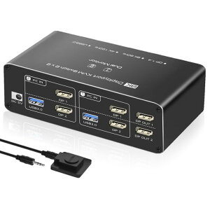 y8KfAj^[zDisplayportKVMؑ֊2PCؑ2j^[o̓fAj^[DP22o2PCUSB3.0XCb`[p\Rؑ4K144HzDPXCb`fAfBXvC