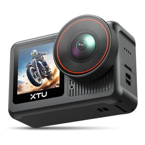 XTU X3 �A�N�V�����J���� 6K/30fps 4800����f �{�@�h��10m 1/2�v���C���v���C��CMOS�Z���T�[��Ambarella H22�`�b�v����SuperSmooth��Ԃ�␳4.0 �c�����B�e�Ή� �������� �O���}�C�N�Ή� 5GWiFi