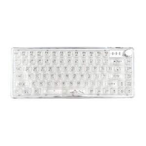 ROTISNARxEWEADNV82�N���X�^���������J�j�J���L�[�{�[�h81�L�[+1�m�u�t��75%���C�A�E�g3���[�h�����ڑ�Bluetooth/2.4G/Type-C���C�����X�L�[�{�[�h�z�b�g�X���b�v�Ή�RGB���C�g