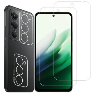 HKKAIS�y2+2���Z�b�g�z���{���Ɏq�̗p Redmi 15 5G �p �K���X�t�B���� �J�����t�B���� ���� �K���X �t�� �ی� �t�B����
