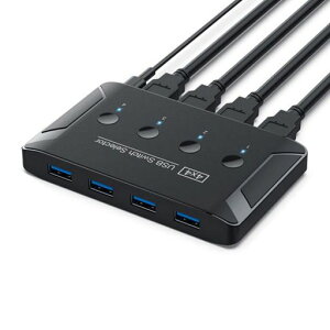 CHENYANGCYKVMスイッチセレクターUSB3.04ポートPCSキーボードマウススキャナープリンターアダプター用の4つのUSBデバイスを共有