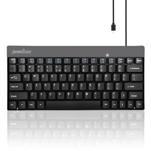 Perixx PERIBOARD-422 �L�� usb c �P�[�u�� �~�j�L�[�{�[�h usb-c/type-c/typec �ڑ� �u���b�N �e���L�[���X �y���K�ۏؕi�z (�p��z��)