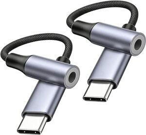 �^�C�vc�C���z���W���b�N�ϊ��y2�zCto3.5mm�ϊ��A�_�v�^�[DAC���ځE�ʘb�E���ʒ��߁E���yAux�P�[�u���^�C�vc�C���z���W���b�N�A�_�v�^�[�i�C�����҂ݑΉ�iPhone17/16/15�V���[�Y/iPad