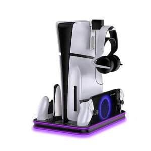 UnirakuPS5/�V�^PS5Slim�p���@�\�[�d&���[�X�^���hPS5���@�\�c�u����p�h�b�L���O�X�e�[�V����PlayStationPortal�[�d�`���[�W���[DualSense/DualSenseEdge�R���g���[���[�[�d�x�[�X
