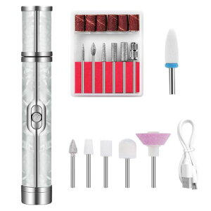 LATTCUREネイルマシン電動ネイルマシン13点セットジェルネイルオフネイルケア電動爪やすり20000RPM正逆回転2段階速度調節リムーバービット爪磨き甘皮処理セルフオフサロンUSB給電自宅サロ…