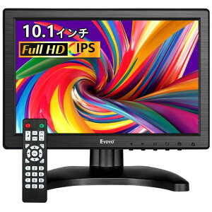 Eyoyo 10.1�C���` ���^���j�^�[ �t�� IPS 1280*800 �S���� �S�|�[�g HDMI VGA BNC AV MIC �C���z���|�[�g 10.1�C���`���j�^�[ �X�s�[�J�[���� �T�u �f�B�X�v���C ���l�ڑ� �p�\�R�� �h�ƃJ�����f�B�X�v�c