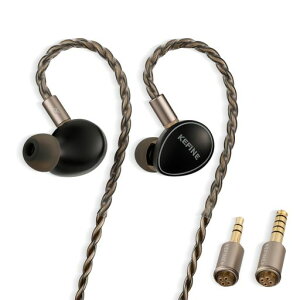 HiFiGo�L���C���z��KEFINEQuatio�C�����j�Q�[���C���z��iem2BA+2DD10mmDLC&8mmPU+LCP�_�C�i�~�b�N�h���C�o�[HIFI����0.78mm2-pin���|���Չ��d�ቹ�n�C�u���b�g�^
