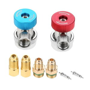 R134A�N�C�b�N�W���C���g�N�C�b�N�J�v���[���߉\L�^�K�X�`���[�W�N�C�b�N�A�_�v�^�[�ϊ��A�_�v�^�[1/4�hSAE���Xx1/2�hSAE�I�X�ፂ���p�o���u�^�C�v6�_�Z�b�g