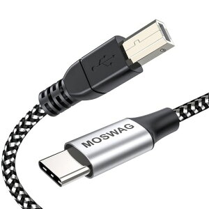 MOSWAG MIDI USB �ϊ��P�[�u��(USB-A-USB-B)10m(10���[�g��)USB Type C�v�����^�[�P�[�u���I�[�f�B�IDAC �~�L�T�[ MIDI�L�[�{�[�h�A �d�q�s�A�m�A DJ�R���g���[�� �A�v�����^�[ �A�X �L���i�[�A