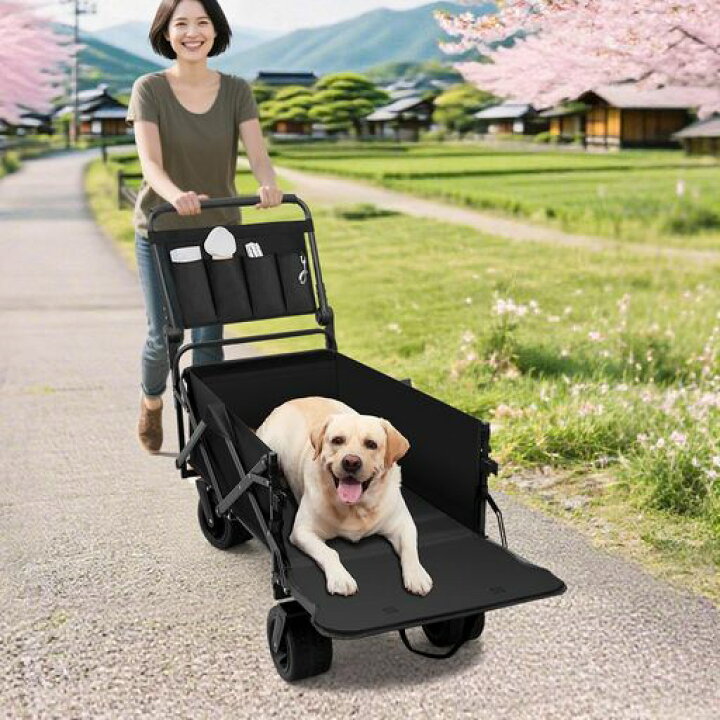 楽天市場】Cavoyo ペットカート 犬 カート バギー 4輪 大容量 耐荷重 