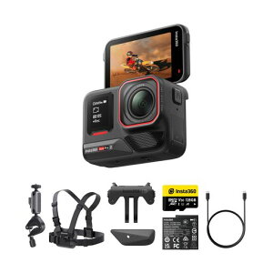 Insta360 Ace Pro 2 - �W���o�b�e���[(1��) ���C�J�Ƃ̋����J���ɂ��h���d�l��8K�A�N�V�����J�����B1/1.3�C���`�Z���T�[�A�f���A��AI�`�b�v �Ï����\ �I�[�f�B�I�A�t���b�v���X�N���[��&AI�ҏW�c