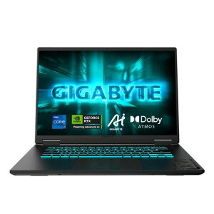 GIGABYTE A16���^�E�y�� 16�C���`WUXGA 165Hz�Q�[�~���O�m�[�gPC (16�C���`| RTX 5060 |Ryzen 7 260| 16G*1 |1TB SSD)