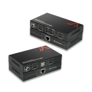 HDMI USB KVM�G�N�X�e���_�[ �f���A�����j�^�[�Ή� Cat5e/6/6a/7�P�[�u���o�R 60m���� �v���O�A���h�v���C