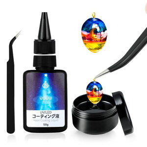 JieMinyaUVレジン液レジン液コーティング大容量50gさらさら黄変なし