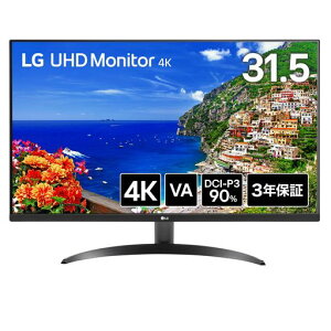 LG���j�^�[�f�B�X�v���C32UR500K-B31.5�C���`/VA/4K(3840x2160)/��10.7���F�\��(8bit+FRC)/HDR10/DCI-P390%/�A���`�O���A/�u���[���C�g�ጸ/�t���b�J�[�Z�[�t/