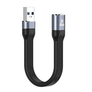 YC° CY 10Gbps USB 3.1 Type AF - USB3.0 Type A �I�X ���� �t���b�g �X���� FPC �f�[�^�P�[�u�� 13cm �m�[�g�p�\�R�� �f�X�N�g�b�v�p
