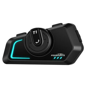 FODSPORTS �o�C�N �C���J�� T1 �o�C�N�p�C���J�� Bluetooth5.4 ���y���L FM���W�I �ʐM�������A 5�d�m�C�L���Y���Z��
