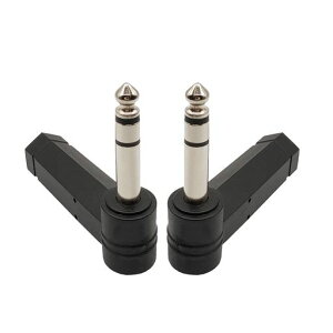 1/4�C���`���p�P�[�u���A�_�v�^6.35MM�I�X���X90�xTS�R�l�N�^�M�^�[�p2pcs