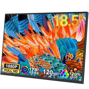 Laptomo���o�C�����j�^�[18.5�C���`IPS���o�C���f�B�X�v���C����1920x1080FHD����򎩗��X�^���h���ڃm�[�gPC�p�|�[�^�u���f�B�X�v���C�����^�уT�u���j�^�[USBType-C/miniHDMI�ڑ�