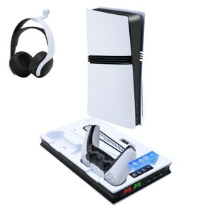 McbazelPS5Pro/PS5/PS5Slim�Ή��c�u���X�^���h���@�\��p�t�@���[�d�X�^���h�R���g���[���[�f���A���[�d�Ή�PS5/PS5Pro/PS5Slim�f�B�X�N/�f�W�^���ŘZ�@��Ή����M�΍�}���[�d�ߏ[�d�h�~-�z���C�g