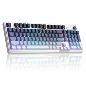 MageGeeGK960�Q�[�~���O�L�[�{�[�h���C�����X�E�É��L�[�ERGB�g���C���[�h(�L��/BT/2.4GHz)�E���l�L�[���ځE4000mAh��e�ʃo�b�e���[�E���@�\�m�u�E�T�C�h��PBT�L�[�L���b�v�E19�L�[���������΁c
