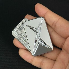 K-ECR フィジェットスライダー, メタル製, 長方形, ブラック, 50x25x13mm, 大人向けEDCおもちゃ, リラックステーマ